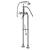 Graff G-3896-C2-PN Canterbury 45" Floor Mounted Exposed Tub Filler with Handshower and Diverter in Polished Nickel