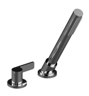 Graff G-6156-LM46B-AU Terra 9 1/2" Contemporary Deck Mounted Handshower and Diverter Set