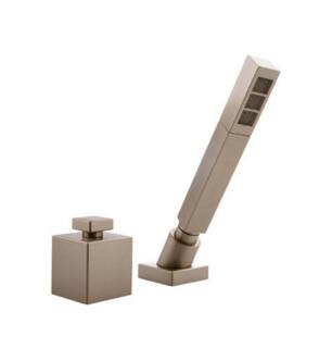 Graff G-3755-SN Solar 8 1/4" Deck Mounted Handshower and Diverter Set in Satin Nickel