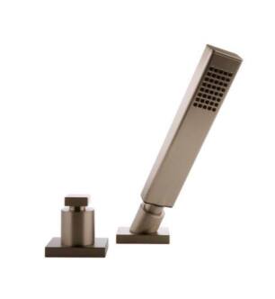 Graff G-2355-SN Immersion 8 5/8" Deck Mounted Handshower and Diverter Set in Satin Nickel