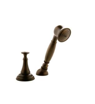 Graff G-2455-OB Lauren 7 1/2" Deck Mounted Handshower and Diverter Set in Olive Bronze