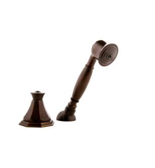 Graff G-1955-OB Topaz 7 1/2" Contemporary Deck Mounted Handshower and Diverter Set in Olive Bronze