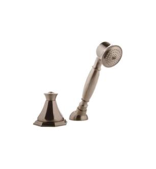 Graff G-1955-SN Topaz 7 1/2" Contemporary Deck Mounted Handshower and Diverter Set in Satin Nickel