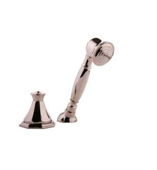 Graff G-1955-PN Topaz 7 1/2" Contemporary Deck Mounted Handshower and Diverter Set in Polished Nickel