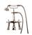 Graff G-3890-C2-PN Canterbury 15 1/2" Deck Mounted Exposed Tub Filler with Handshower and Diverter in Polished Nickel