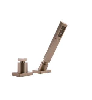 Graff G-3655-SN Targa 8 1/8" Deck Mounted Handshower and Diverter Set in Satin Nickel
