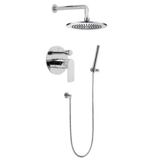 Graff G-7278-LM42S-PC Sento Full Pressure Balancing System Shower with Handshower in Chrome