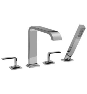 Graff G-2356-LM40B-PC Immersion 7 7/8" Double Handle Widespread/Deck Mounted Roman Tub Faucet with Hand Shower and Diverter in Chrome