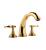 Graff G-2450-LM22-AU Lauren 7 1/2" Double Handle Widespread/Deck Mounted Roman Tub Faucet in Gold Plated