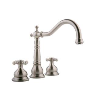 Graff G-2550-C2-SN Canterbury 7 7/8" Double Handle Widespread/Deck Mounted Roman Tub Faucet in Satin Nickel