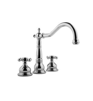 Graff G-2550-C2-PC-T Canterbury 7 7/8" Double Handle Widespread/Deck Mounted Roman Tub Faucet in Chrome - Trim Only