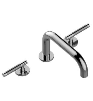 Graff G-6750-LM57B-PC-T Harley 7 1/2" Widespread/Deck Mounted Roman Tub Faucet with LM57B Lever Handle in Chrome - Trim Only
