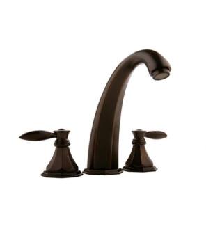 Graff G-1950-LM14B-OB Topaz 7 1/4" Double Handle Widespread/Deck Mounted Roman Tub Faucet in Olive Bronze