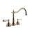 Graff G-2550-LM34-PN-T Canterbury 7 7/8" Double Handle Widespread/Deck Mounted Roman Tub Faucet in Polished Nickel - Trim Only
