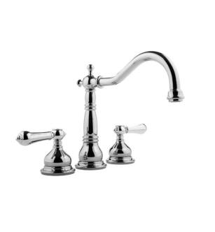 Graff G-2550-LM34-PC-T Canterbury 7 7/8" Double Handle Widespread/Deck Mounted Roman Tub Faucet in Chrome - Trim Only