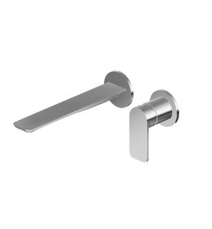 Graff G-6339-LM42W-PC-T Sento 10 1/8" Single Handle Wall Mount Widespread Bathroom Sink Faucet in Chrome - Trim Only