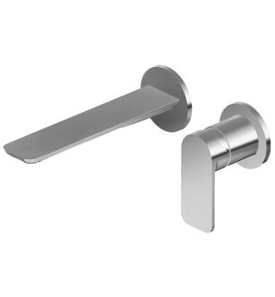 Graff G-6338-LM42W-PC-T Sento 8 3/8" Single Handle Wall Mount Widespread Bathroom Sink Faucet in Chrome - Trim Only