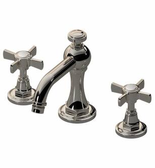 Graff G-6910-C16B-PN Camden 4 3/4" Double Handle Widespread Bathroom Sink Faucet in Polished Nickel