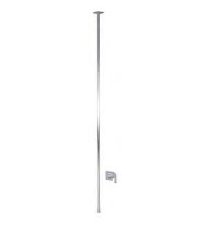 Graff G-6845-LM47W-PN Finezza UNO 2 3/8" Single Handle Ceiling Mount Widespread Bathroom Sink Faucet in Polished Nickel