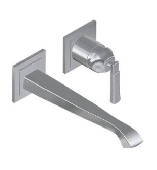 Graff G-6836-LM47W-PC-T Finezza 9 1/4" Single Handle Wall Mount Widespread Bathroom Sink Faucet in Chrome - Trim Only
