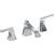 Graff G-6811-LM47B-PC Finezza DUE 5" Double Handle Widespread Bathroom Sink Faucet in Chrome