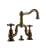 Graff G-3800-C2-OB Canterbury 6 3/8" Double Handle Widespread Bridge Bathroom Sink Faucet in Olive Bronze