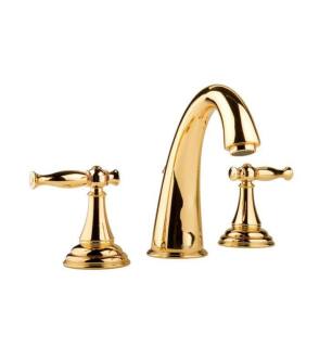 Graff G-2400-LM22-AU Lauren 6 7/8" Double Handle Widespread Bathroom Sink Faucet in Gold Plated