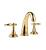 Graff G-2400-LM22-AU Lauren 6 7/8" Double Handle Widespread Bathroom Sink Faucet in Gold Plated