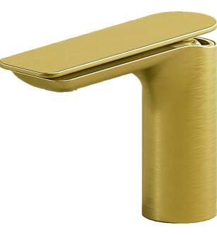 Graff G-6300-LM42-BB Sento 6 1/2" Single Hole Bathroom Sink Faucet in Brushed Brass PVD