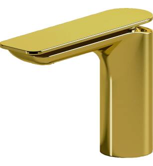 Graff G-6300-LM42-PB Sento 6 1/2" Single Hole Bathroom Sink Faucet in Polished Brass PVD