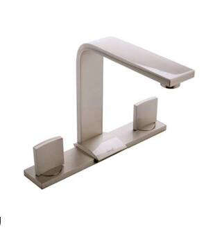 Graff G-3600-C14-SN Targa 7 1/2" Double Handle Widespread Bathroom Sink Faucet in Satin Nickel