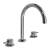 Graff G-6111-LM41B-PC M.E.25 9" Three Hole Widespread Bathroom Sink Faucet with LM41B Lever Handle in Chrome