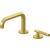 Graff G-11420-LM57B-BB Harley 4 1/2" Two Hole Widespread Bathroom Sink Faucet with LM57B Lever Handle in Brushed Brass PVD