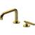 Graff G-11420-LM57B-AU Harley 4 1/2" Two Hole Widespread Bathroom Sink Faucet with LM57B Lever Handle in Gold Plated