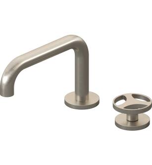 Graff G-11420-C19B-BNI Harley 4 1/2" Two Hole Widespread Bathroom Sink Faucet with C19B Wheel Handle in Brushed Nickel