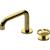 Graff G-11420-C19B-AU Harley 4 1/2" Two Hole Widespread Bathroom Sink Faucet with C19B Wheel Handle in Gold Plated