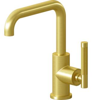 Graff G-11400-LM57-BB Harley 8 3/8" Single Hole Bathroom Sink Faucet with LM57 Lever Handle in Brushed Brass PVD