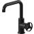 Graff G-11400-C19-BK Harley 8 3/8" Single Hole Bathroom Sink Faucet with C19 Wheel Handle in Architectural Black