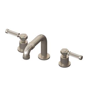 Graff G-11310-LM56B-BNI Vintage 5 1/4" Three Hole Widespread Bathroom Sink Faucet with LM56B Lever Handle in Brushed Nickel