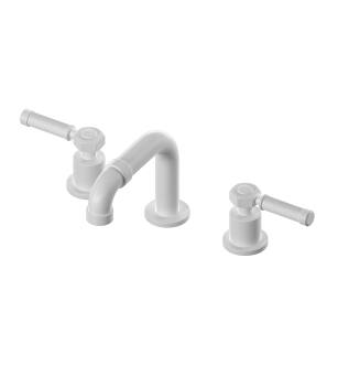 Graff G-11310-LM56B-WT Vintage 5 1/4" Three Hole Widespread Bathroom Sink Faucet with LM56B Lever Handle in Architectural White