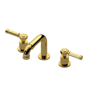 Graff G-11310-LM56B-AU Vintage 5 1/4" Three Hole Widespread Bathroom Sink Faucet with LM56B Lever Handle in Gold Plated
