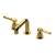 Graff G-11310-LM56B-AU Vintage 5 1/4" Three Hole Widespread Bathroom Sink Faucet with LM56B Lever Handle in Gold Plated