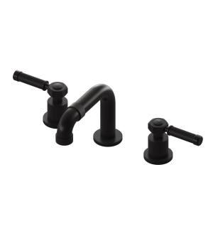 Graff G-11310-LM56B-BK Vintage 5 1/4" Three Hole Widespread Bathroom Sink Faucet with LM56B Lever Handle in Architectural Black