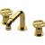 Graff G-11310-C18B-AU Vintage 5 1/4" Three Hole Widespread Bathroom Sink Faucet with C18B Cross Handle in Gold Plated