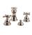 Graff G-2560-C2-PN Canterbury/Nantucket 5 1/4" Double Handle Widespread Bidet Faucet Set with Pop-Up Drain in Polished Nickel