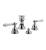 Graff G-2560-LC1-PC Canterbury/Nantucket 5 1/4" Double Handle Widespread Bidet Faucet Set with Pop-Up Drain in Chrome