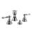 Graff G-2560-LM15-PC Canterbury/Nantucket 5 1/4" Double Handle Widespread Bidet Faucet Set with Pop-Up Drain in Chrome