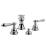 Graff G-2560-LM34-PC Canterbury/Nantucket 5 1/4" Double Handle Widespread Bidet Faucet Set with Pop-Up Drain in Chrome