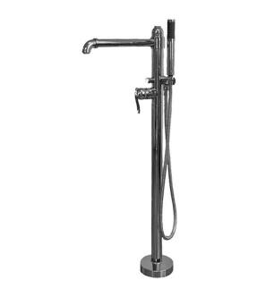 Graff G-2154-LM20F-OB-T Bali 38 5/8" Floor Mounted Exposed Tub Filler with Handshower and Diverter in Olive Bronze - Trim Only