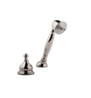Graff G-1155-PN-T Nantucket 7 1/2" Contemporary Deck Mounted Handshower and Diverter Set in Polished Nickel - Trim Only